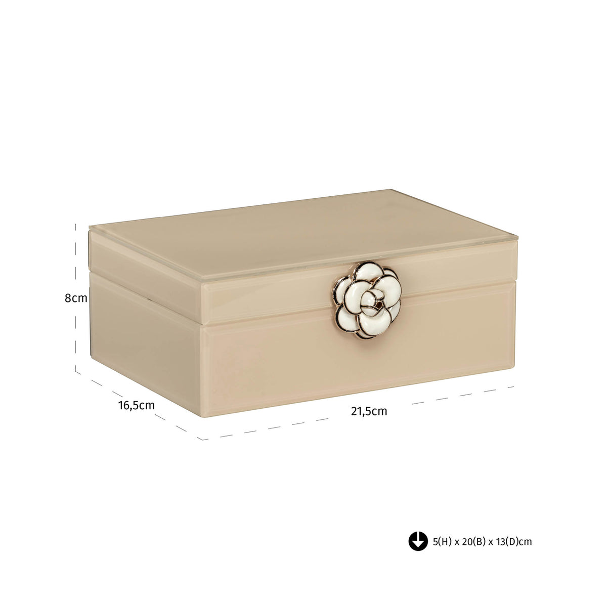 Richmond Interiors Aufbewahrungsbox Abbey ivory small Richmond Interiors