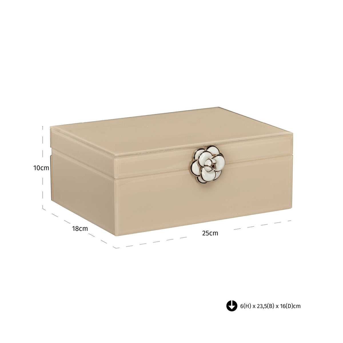 Richmond Interiors Aufbewahrungsbox Abbey ivory large Richmond Interiors