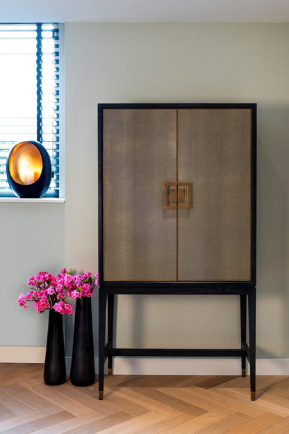 Richmond Interiors Schrank Bloomville brass shagreen Schrank Richmond Interiors