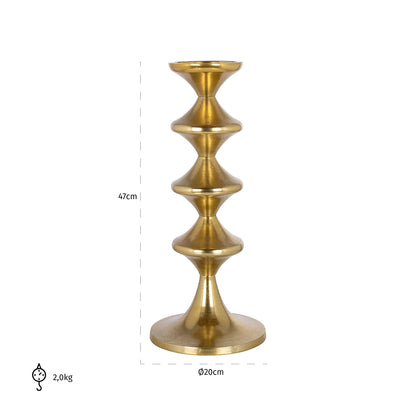 Richmond Interiors Kerzenhalter Ayden gold large Kerzenhalter Richmond Interiors