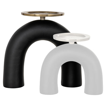 Richmond Interiors Kerzenhalter Livi black/gold large Richmond Interiors