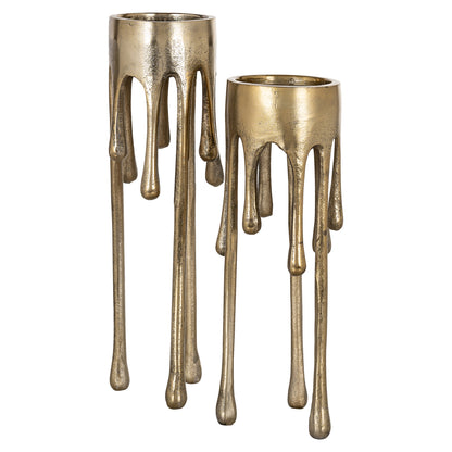 Richmond Interiors Kerzenhalter Lorin brushed gold small Richmond Interiors