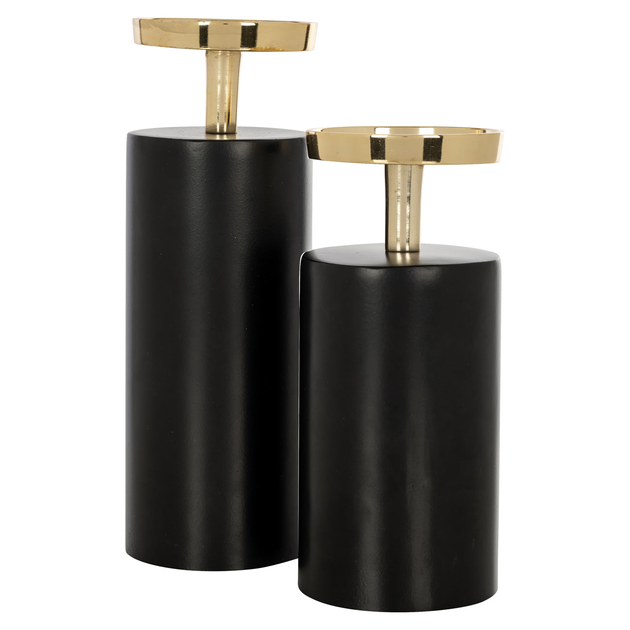 Richmond Interiors Kerzenhalter Caya black/gold small Kerzenhalter Richmond Interiors