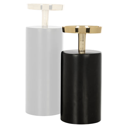 Richmond Interiors Kerzenhalter Caya black/gold small Kerzenhalter Richmond Interiors