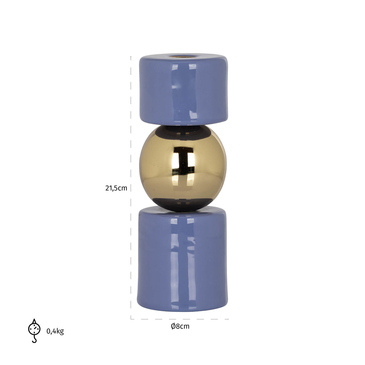 Richmond Interiors Kerzenhalter Febe purple