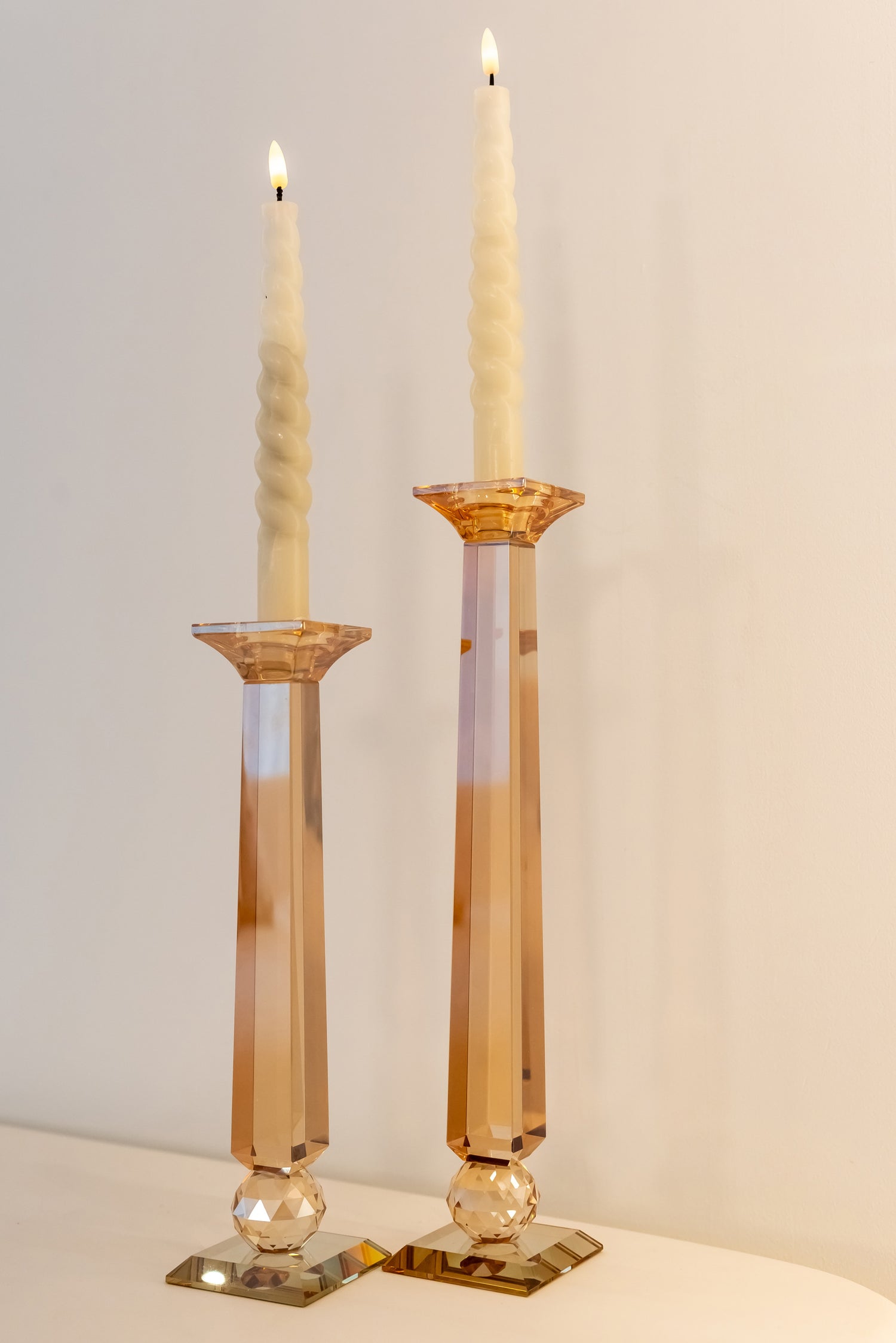 Richmond Interiors Kerzenhalter Milou amber large Kerzenhalter Richmond Interiors