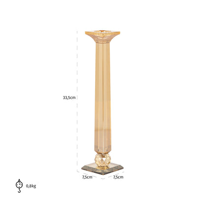 Richmond Interiors Kerzenhalter Milou amber large Kerzenhalter Richmond Interiors