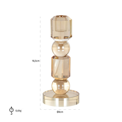 Richmond Interiors Kerzenhalter Meral brown small Kerzenhalter Richmond Interiors
