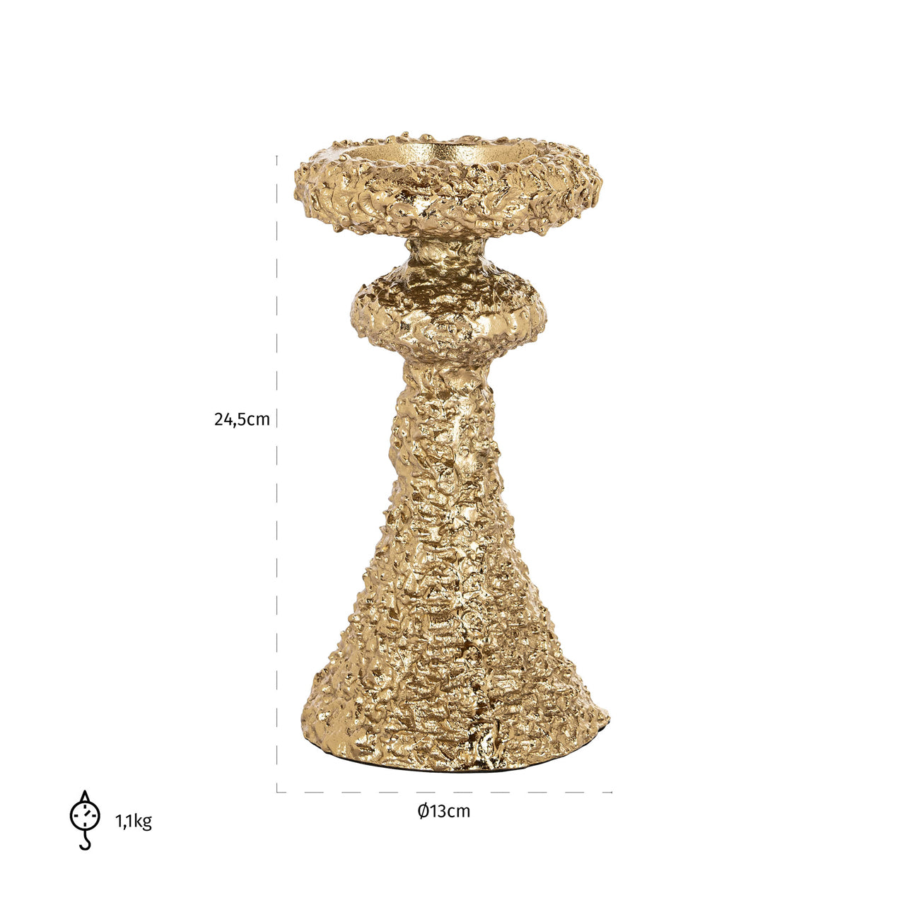 Richmond Interiors Kerzenhalter July gold small Kerzenhalter Richmond Interiors