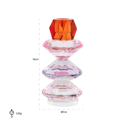 Richmond Interiors Kerzenhalter Yalena pink large Kerzenhalter Richmond Interiors