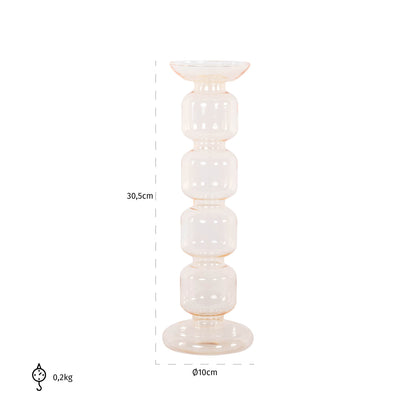 Richmond Interiors Kerzenhalter Rabia amber medium Kerzenhalter Richmond Interiors