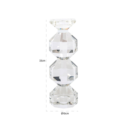 Richmond Interiors Kerzenhalter Safia clear transparent small Kerzenhalter Richmond Interiors