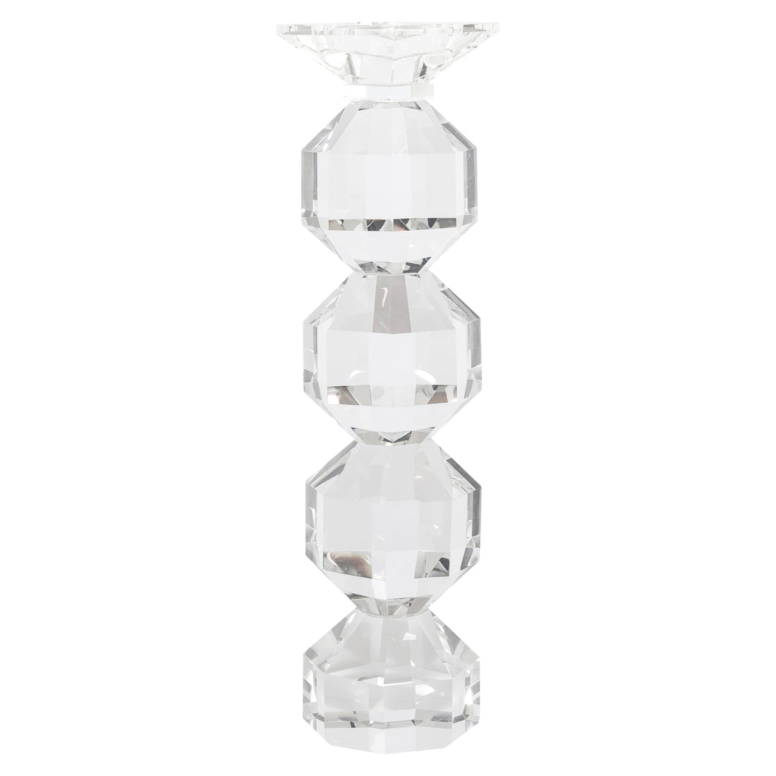 Richmond Interiors Kerzenhalter Safia clear transparent large Kerzenhalter Richmond Interiors