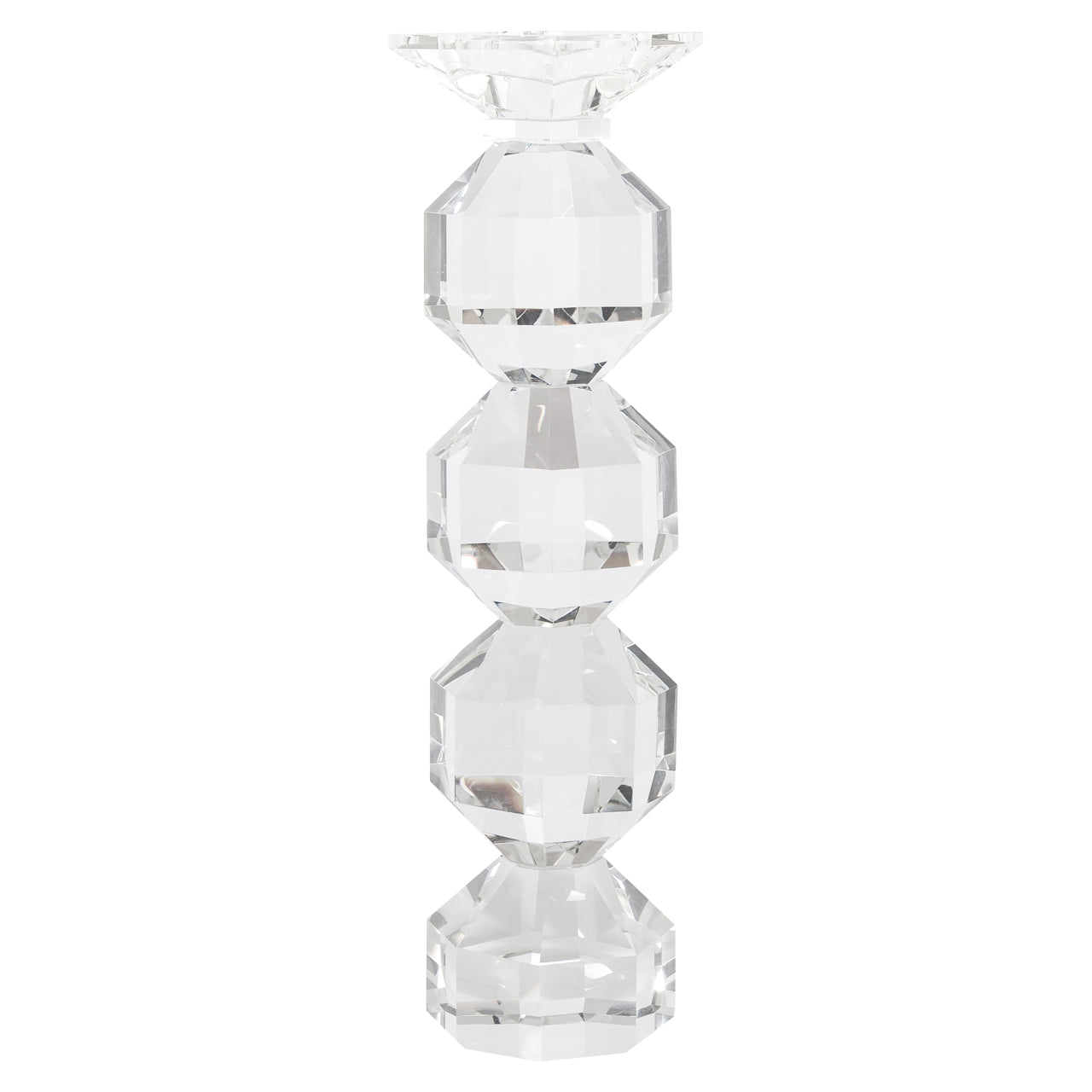 Richmond Interiors Kerzenhalter Safia clear transparent large Kerzenhalter Richmond Interiors