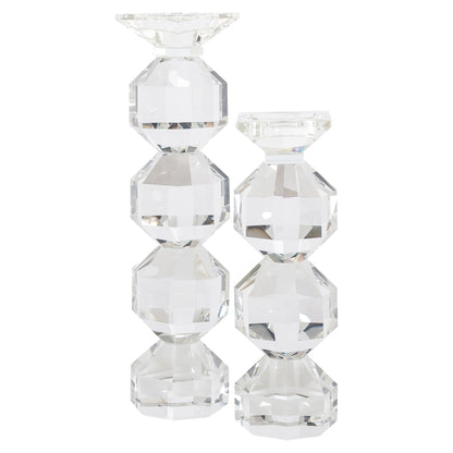 Richmond Interiors Kerzenhalter Safia clear transparent large Kerzenhalter Richmond Interiors