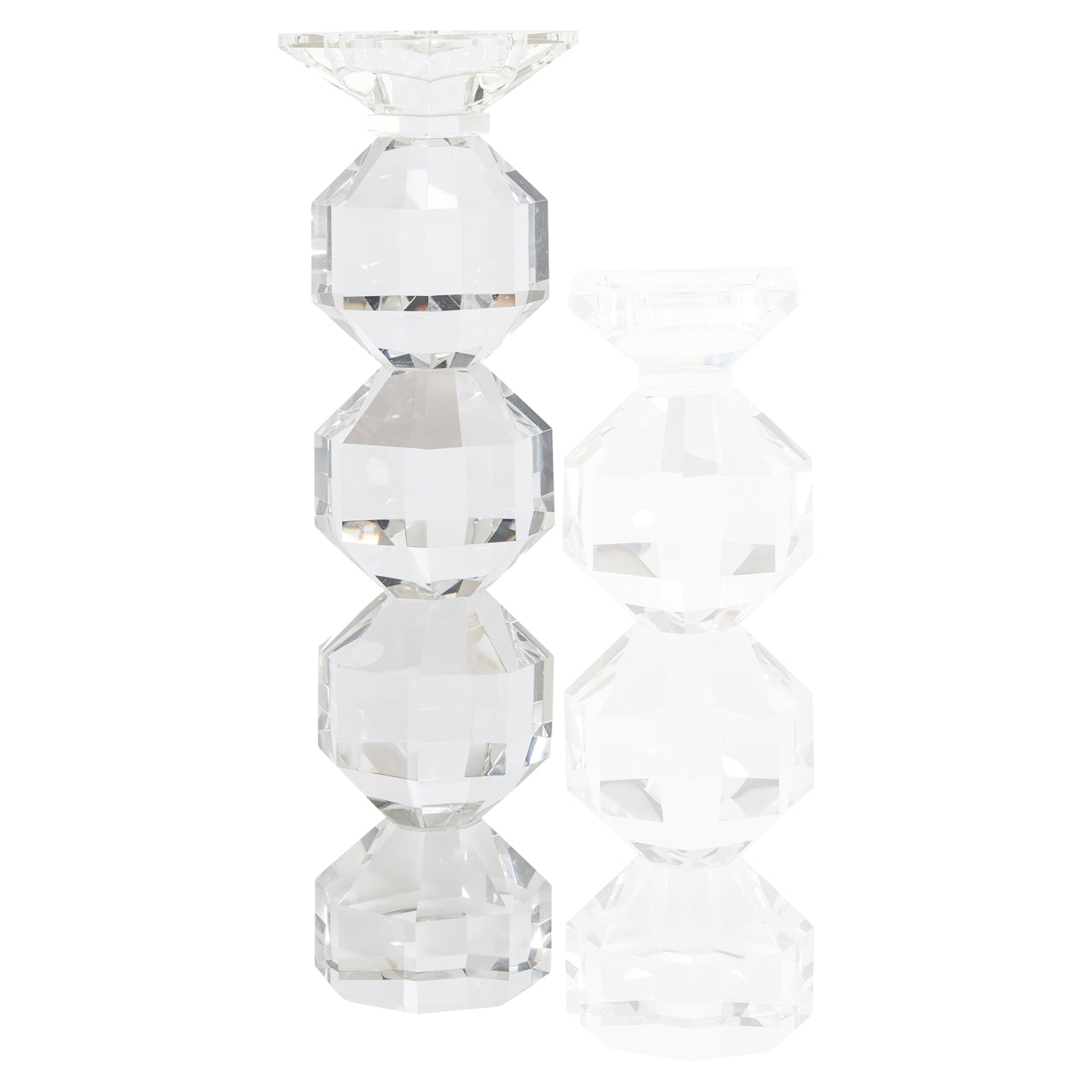 Richmond Interiors Kerzenhalter Safia clear transparent large Kerzenhalter Richmond Interiors