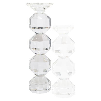 Richmond Interiors Kerzenhalter Safia clear transparent large Kerzenhalter Richmond Interiors