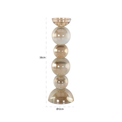 Richmond Interiors Kerzenhalter Emie brown large Kerzenhalter Richmond Interiors