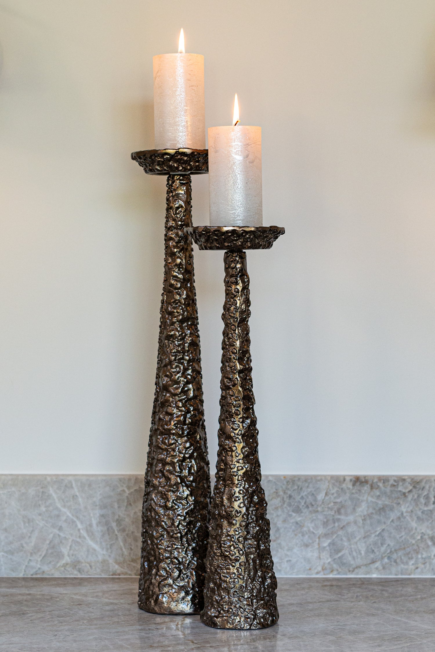 Richmond Interiors Kerzenhalter Moan brushed gold small Kerzenhalter Richmond Interiors