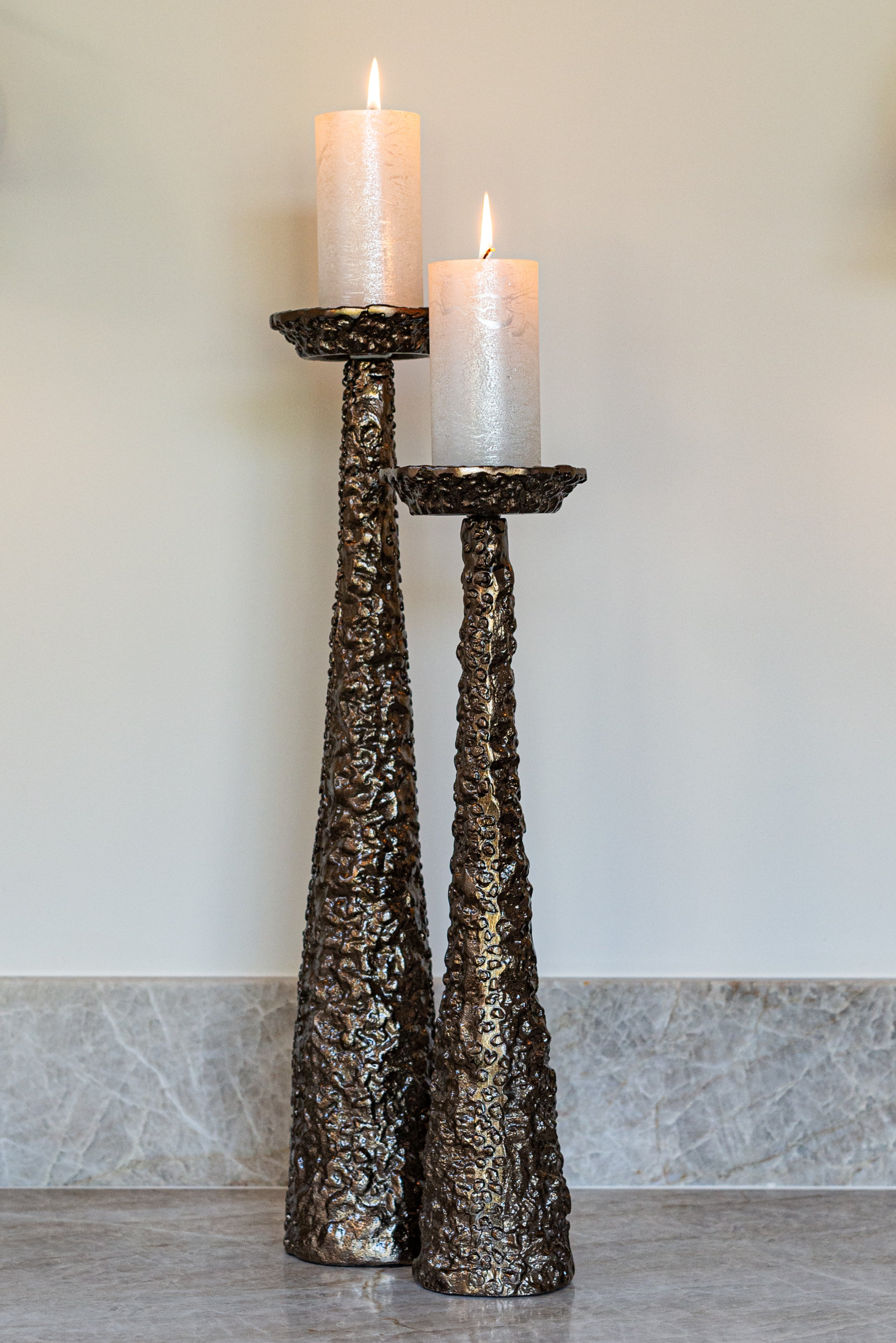 Richmond Interiors Kerzenhalter Moan brushed gold small Kerzenhalter Richmond Interiors