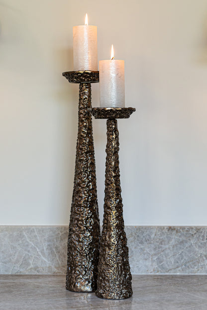Richmond Interiors Kerzenhalter Moan brushed gold large Kerzenhalter Richmond Interiors