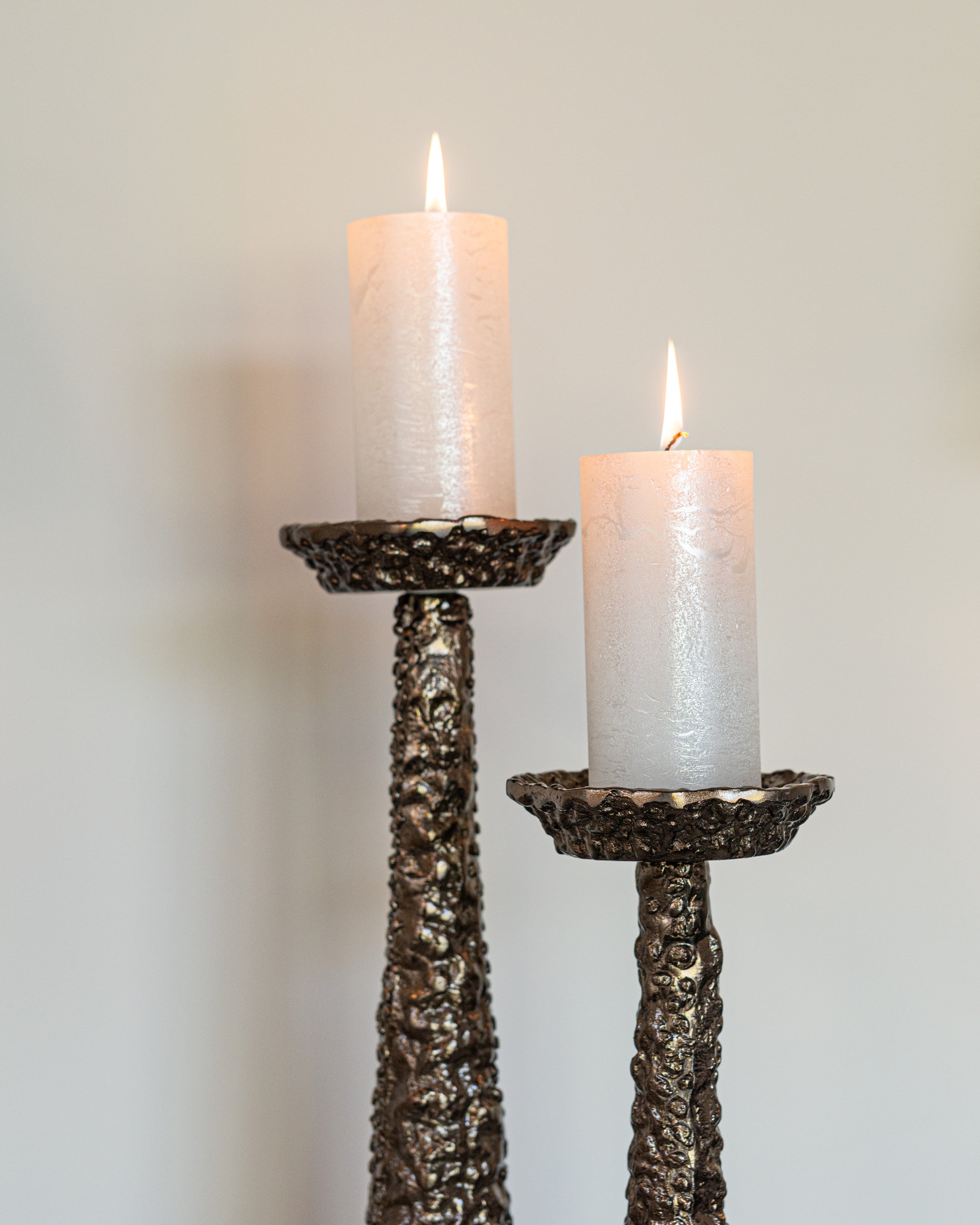 Richmond Interiors Kerzenhalter Moan brushed gold large Kerzenhalter Richmond Interiors