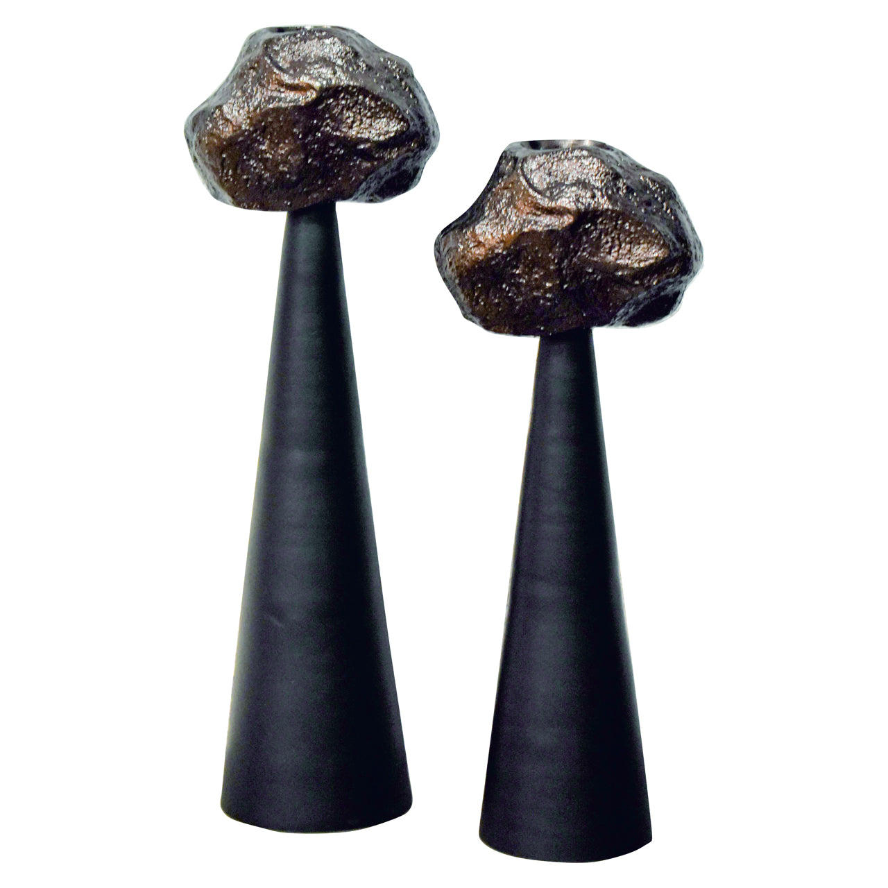 Richmond Interiors Kerzenhalter Moira black large Richmond Interiors
