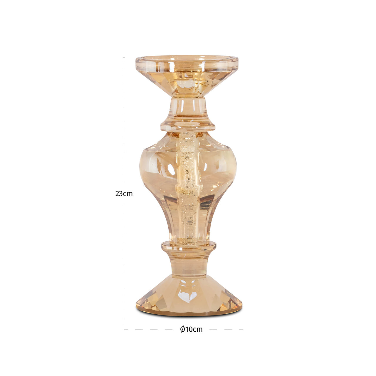 Richmond Interiors Kerzenhalter Dilan amber small Kerzenhalter Richmond Interiors