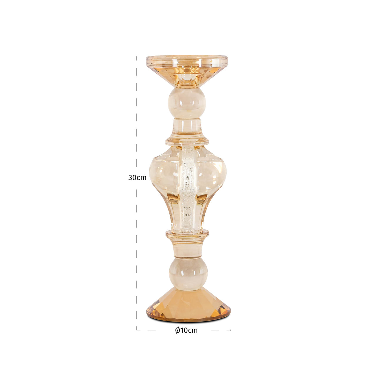 Richmond Interiors Kerzenhalter Dilan amber large Kerzenhalter Richmond Interiors