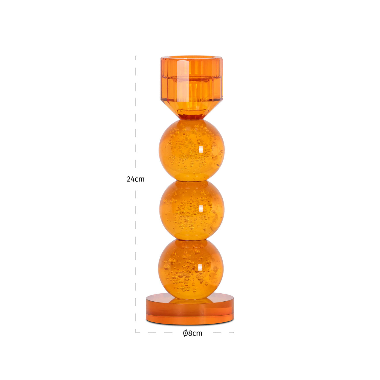 Richmond Interiors Kerzenhalter Raylan orange small Kerzenhalter Richmond Interiors