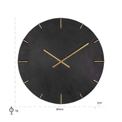 Richmond Interiors Uhr Bilal black/gold Uhr Richmond Interiors