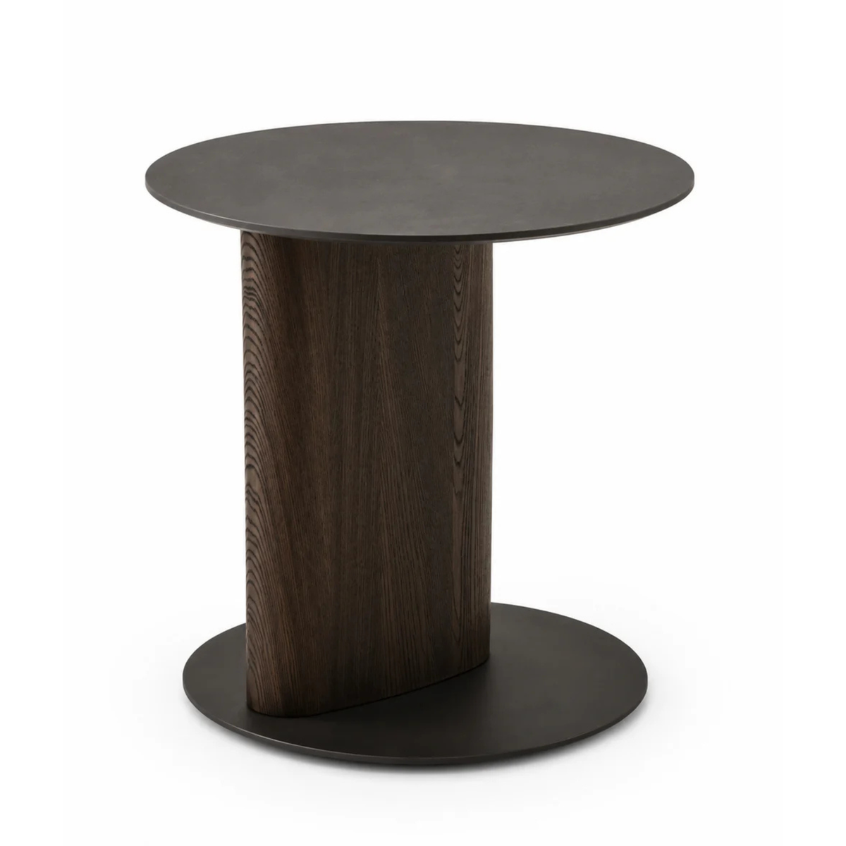 The Grand Collection ELISE Beistelltisch – Natural Grey Oak Beistelltisch rund The Grand Collection