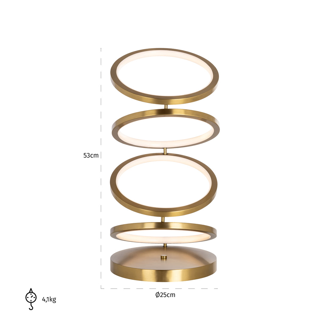 Richmond Interiors Tischlampe Jaimin brushed gold Tischlampe Richmond Interiors