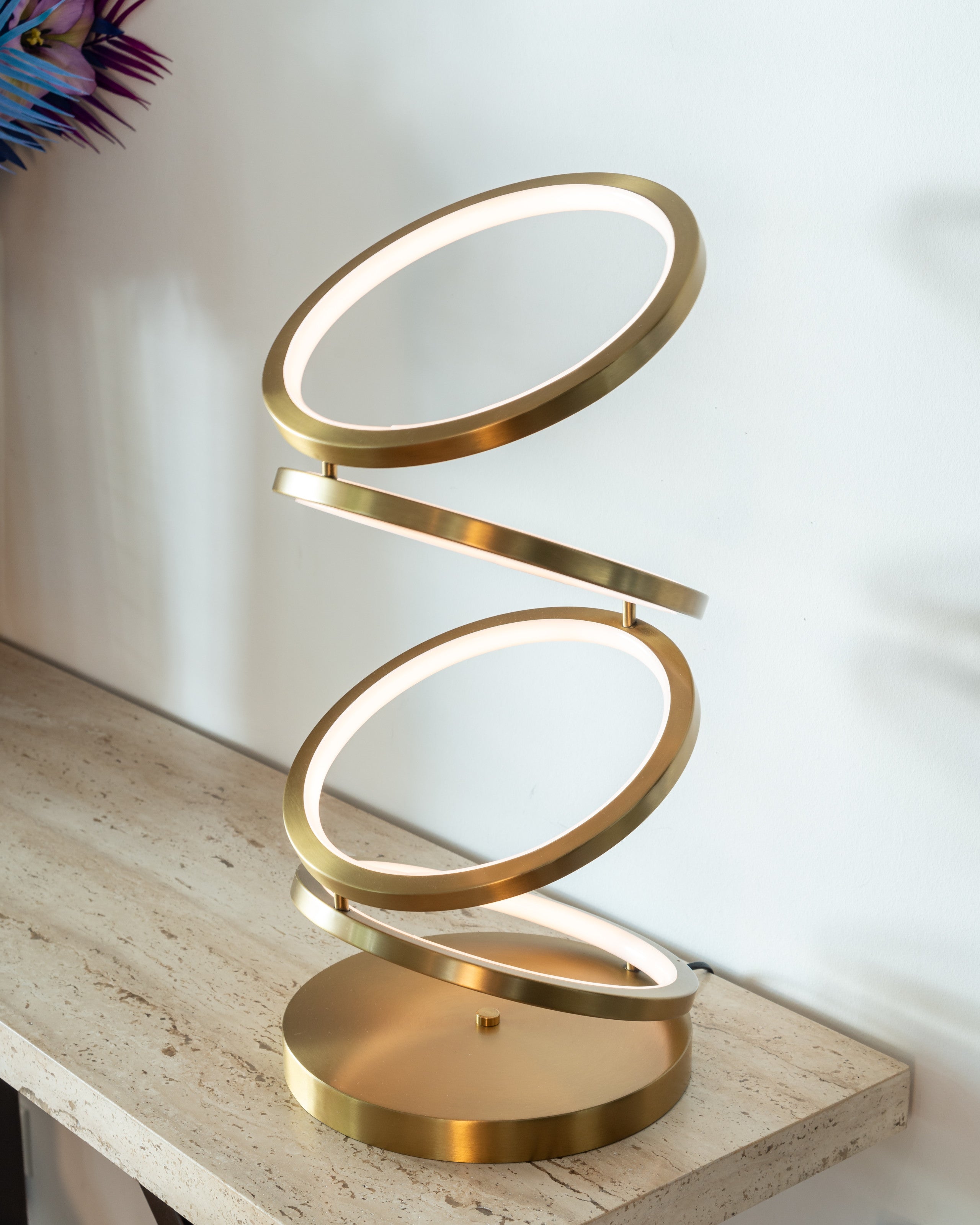 Richmond Interiors Tischlampe Jaimin brushed gold Tischlampe Richmond Interiors
