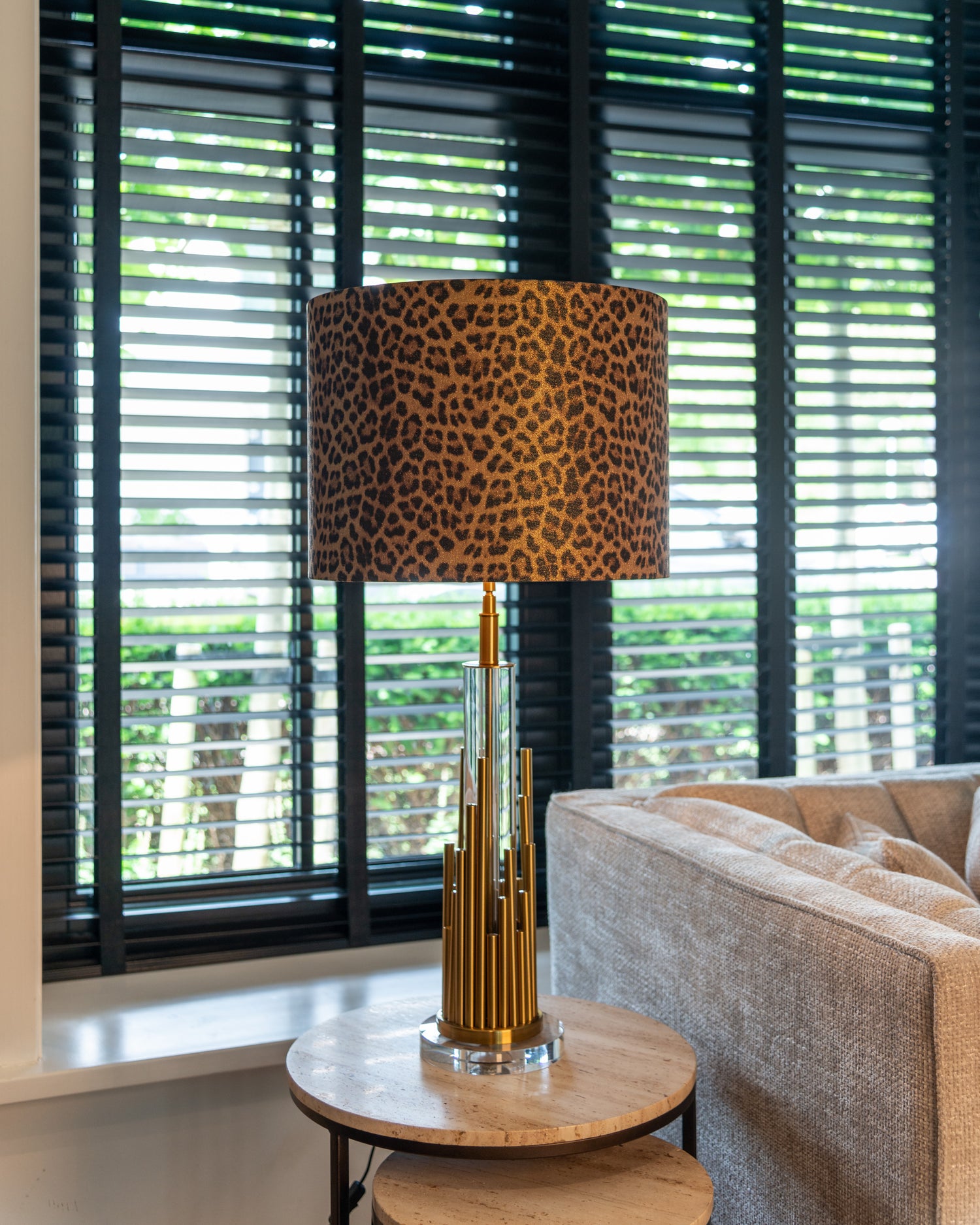 Richmond Interiors Tischlampe Dex brushed gold Tischlampe Richmond Interiors
