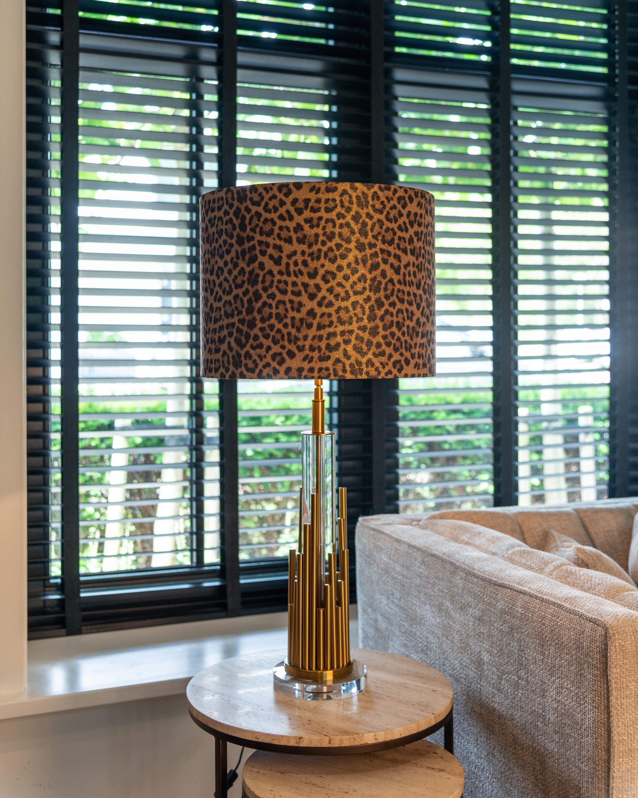 Richmond Interiors Tischlampe Dex brushed gold Tischlampe Richmond Interiors