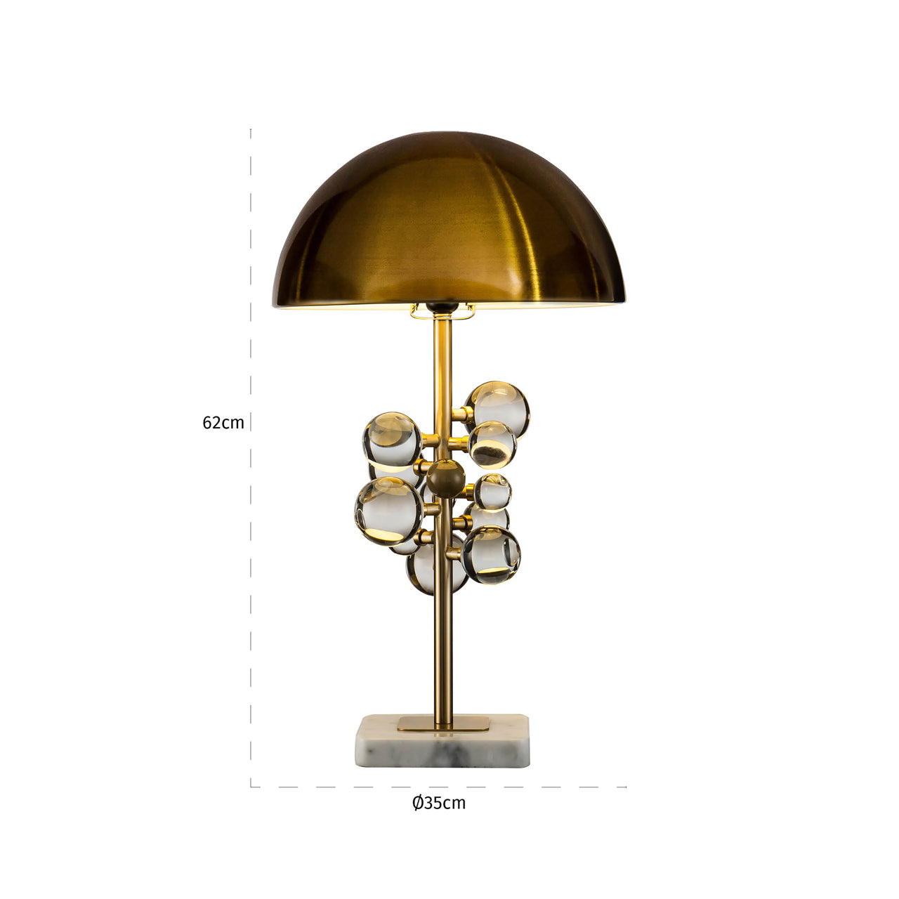 Richmond Interiors Tischlampe Bela bronze Richmond Interiors