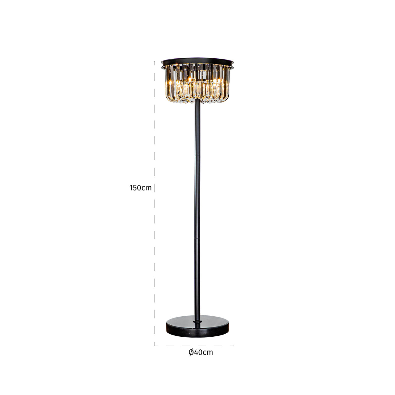 Richmond Interiors Stehlampe Dagmar black Stehlampe Richmond Interiors