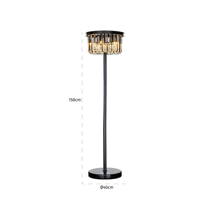 Richmond Interiors Stehlampe Dagmar black