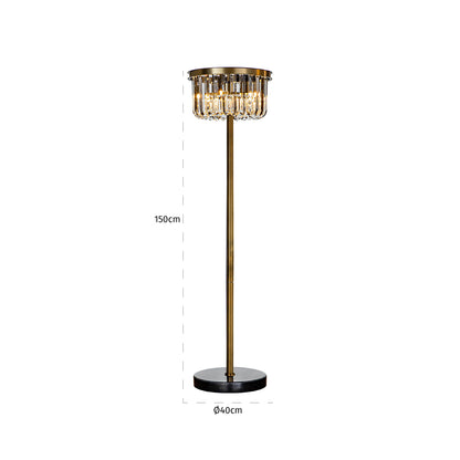 Richmond Interiors Stehlampe Dagmar bronze Stehlampe Richmond Interiors
