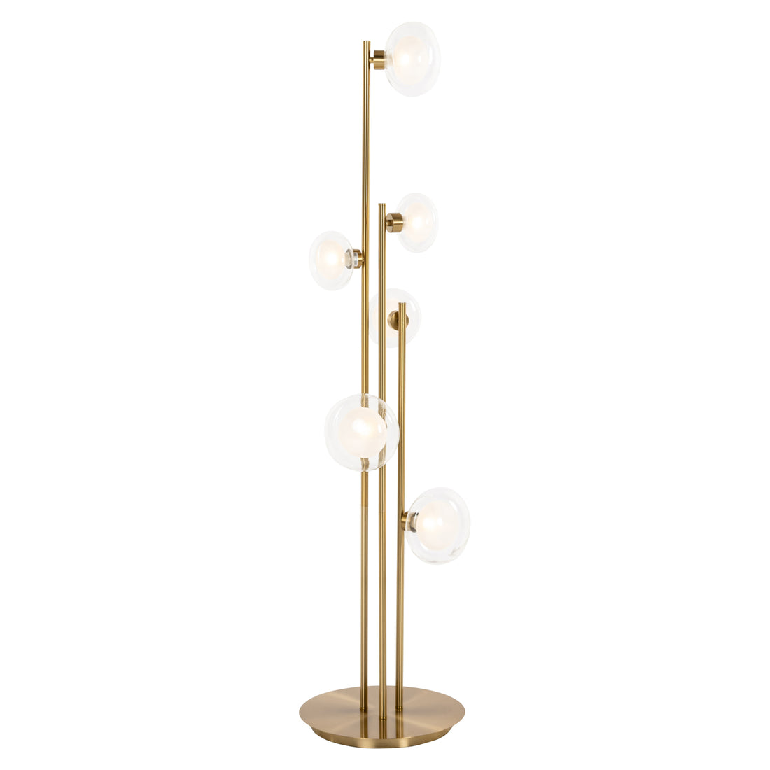Richmond Interiors floor lamp Luva brass (brushed gold)