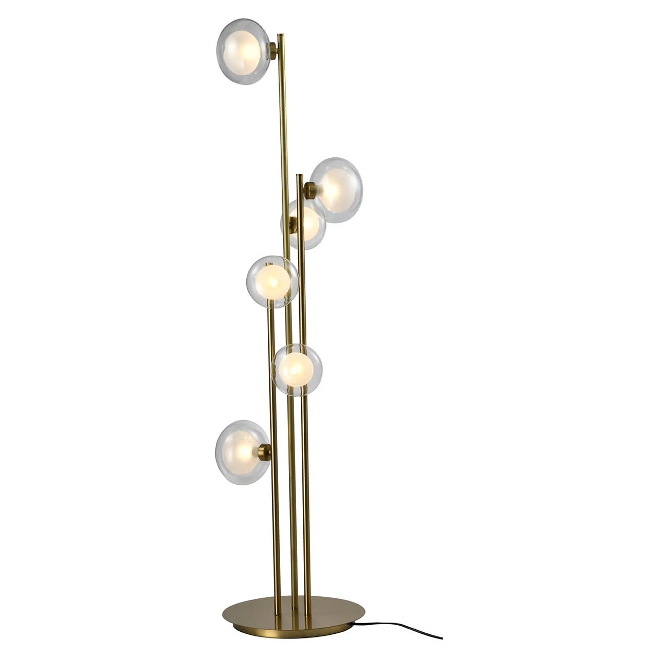 Richmond Interiors Stehleuchte Luva Messing (Brushed Gold) Stehlampe Richmond Interiors