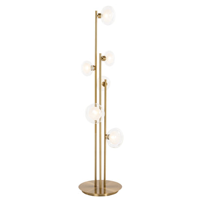 Richmond Interiors floor lamp Luva brass (brushed gold)