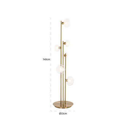 Richmond Interiors Stehlampe Luva brushed gold Stehlampe Richmond Interiors