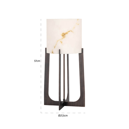 Richmond Interiors Tischlampe Loura klein (Bronze) Tischlampe Richmond Interiors