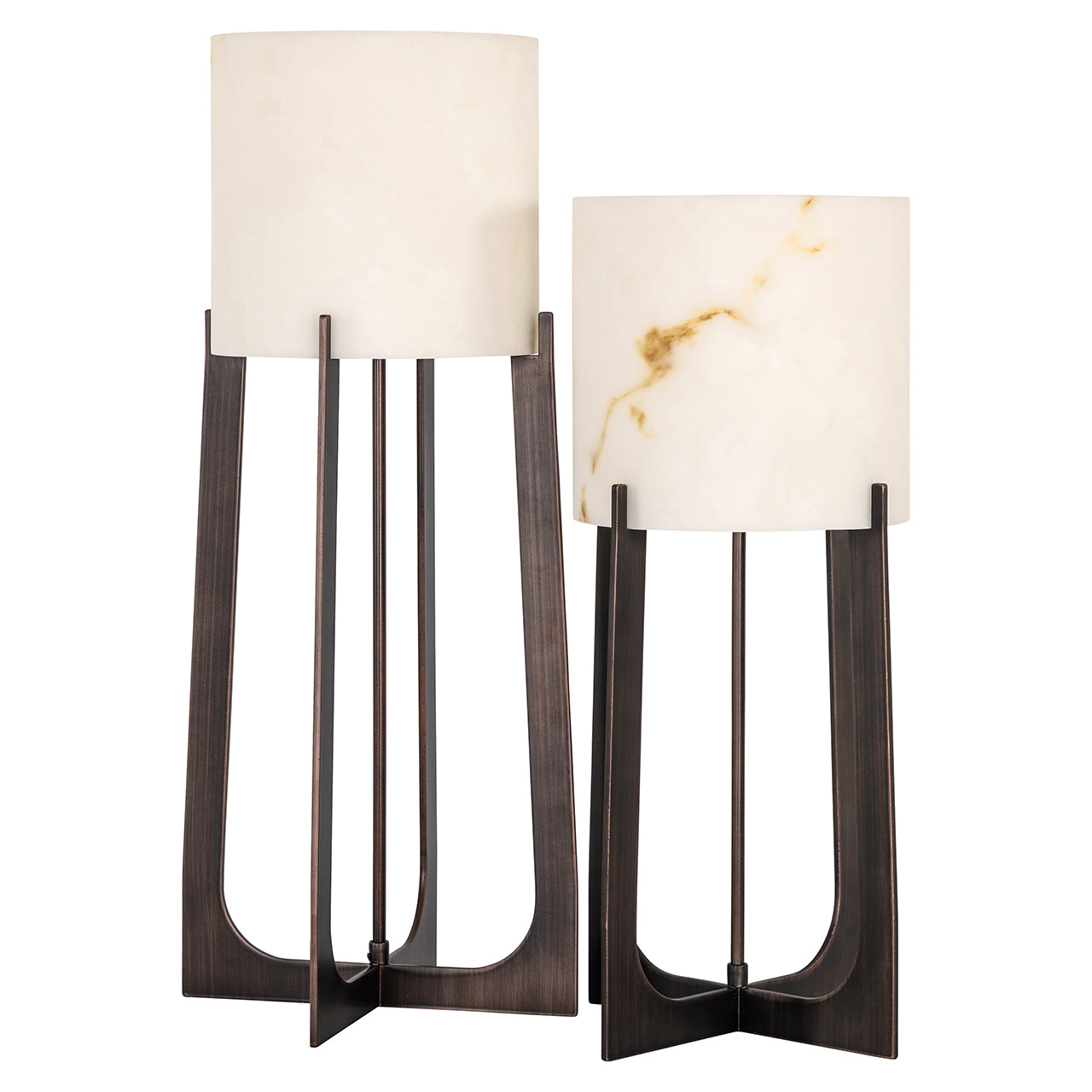 Richmond Interiors Tischlampe Loura klein (Bronze) Tischlampe Richmond Interiors