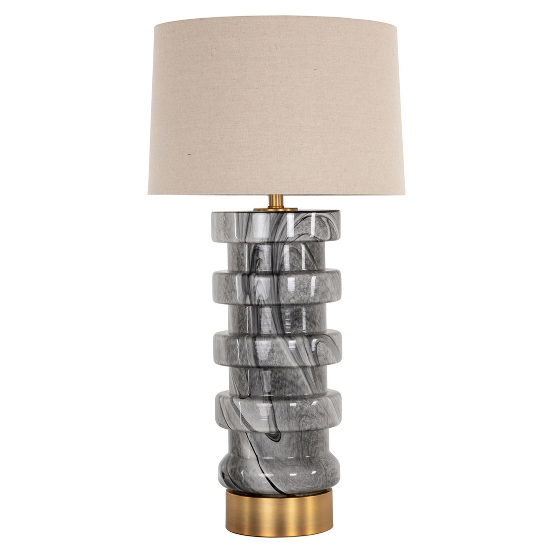 Richmond Interiors Tischlampe Jaylee black/white Tischlampe Richmond Interiors