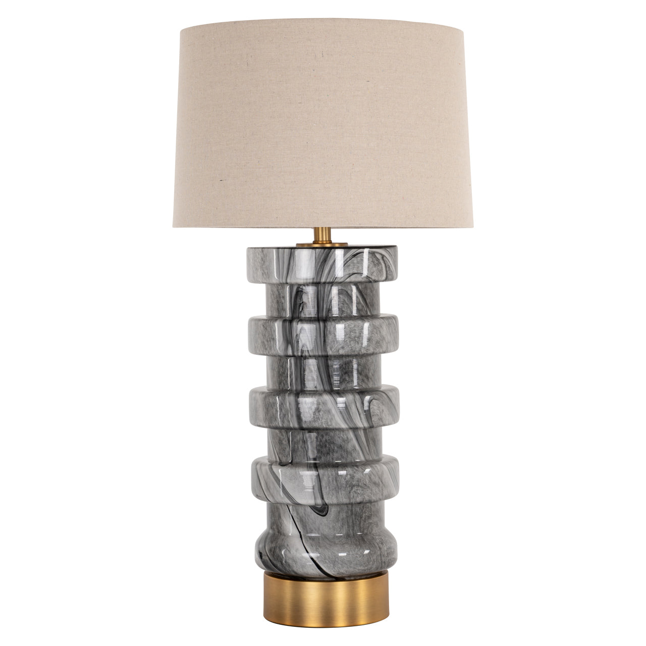 Richmond Interiors Tischlampe Jaylee black/white Tischlampe Richmond Interiors