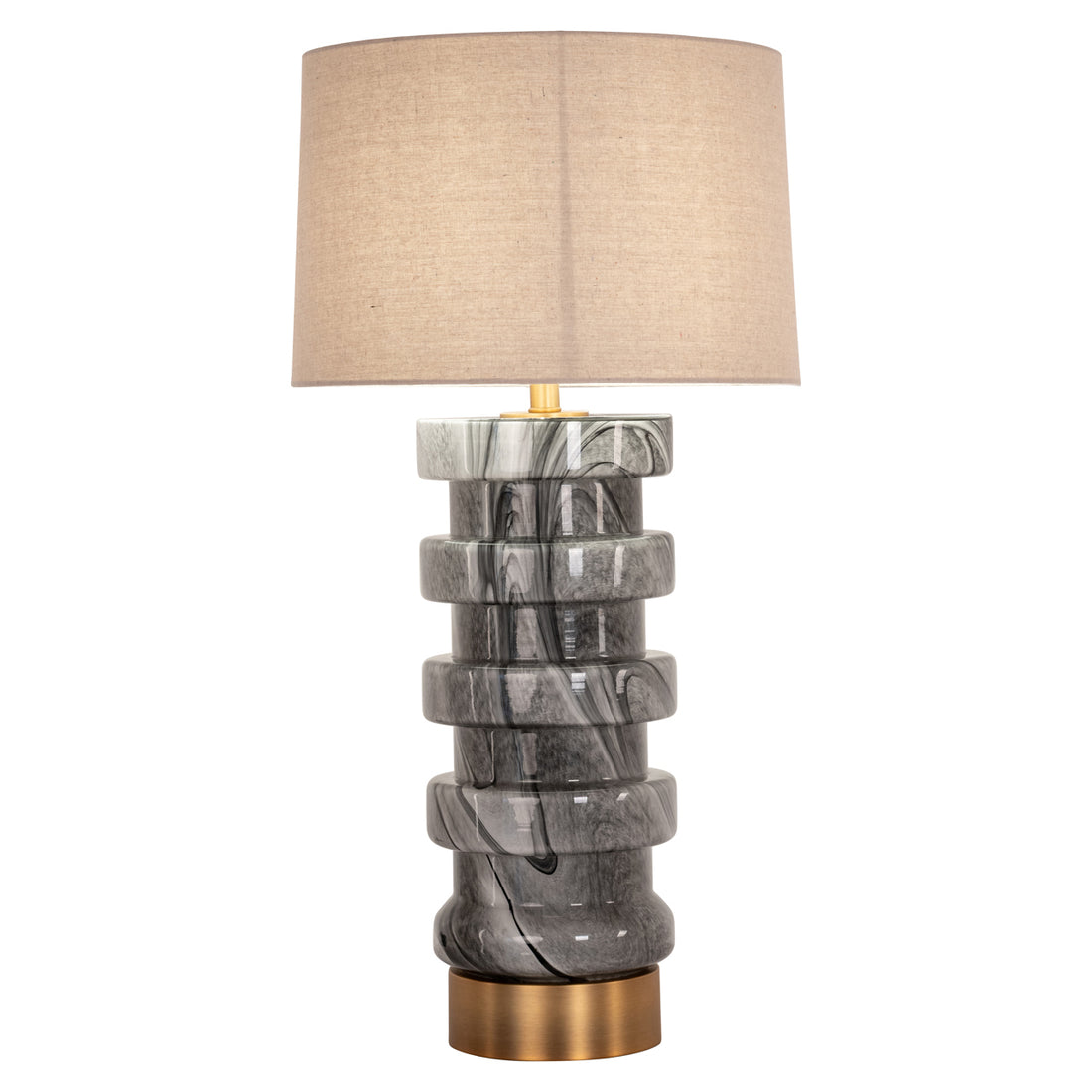 Richmond Interiors Tischlampe Jaylee black/white Tischlampe Richmond Interiors