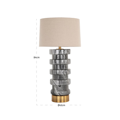 Richmond Interiors Tischlampe Jaylee black/white Tischlampe Richmond Interiors